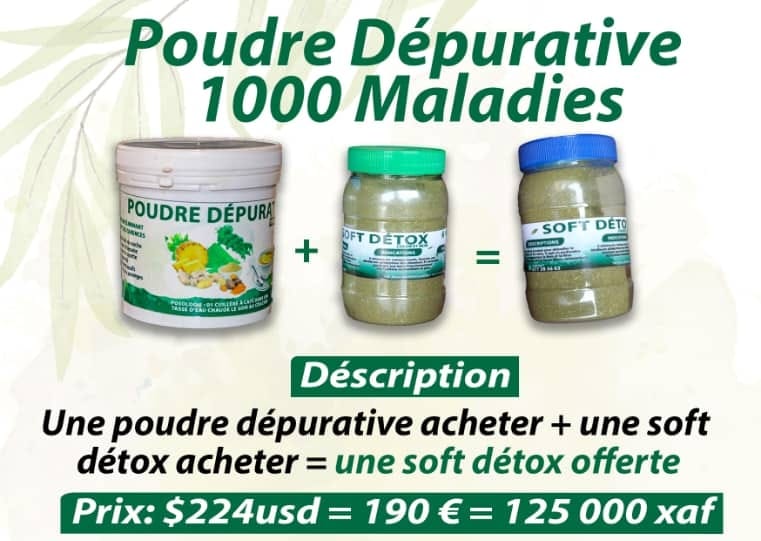 PROMOTION ( POUDRE DEPURATIVE + SOFT DETOX)